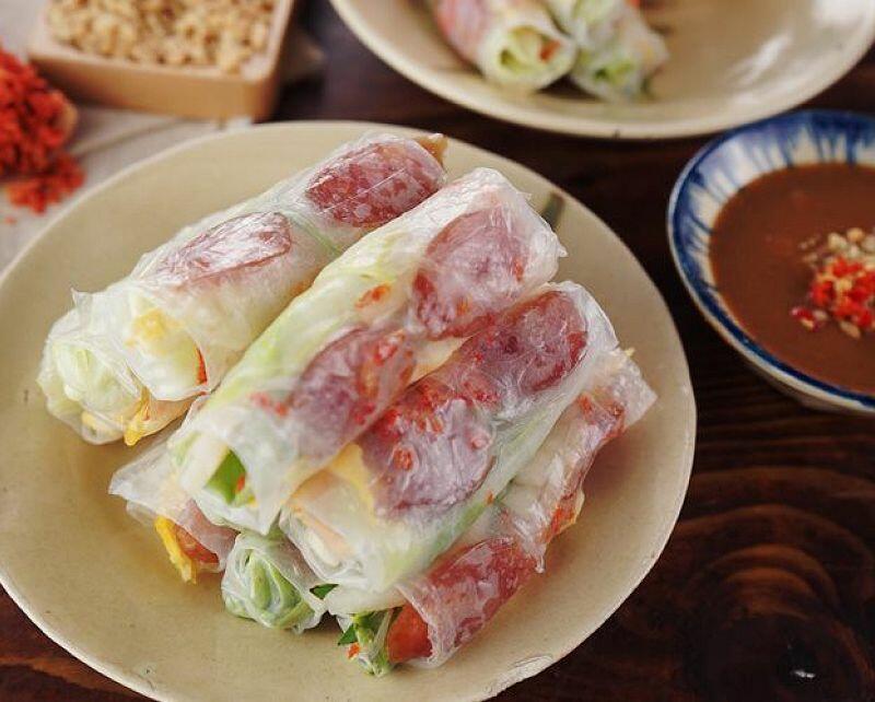 Sausages & Egg Spring Rolls